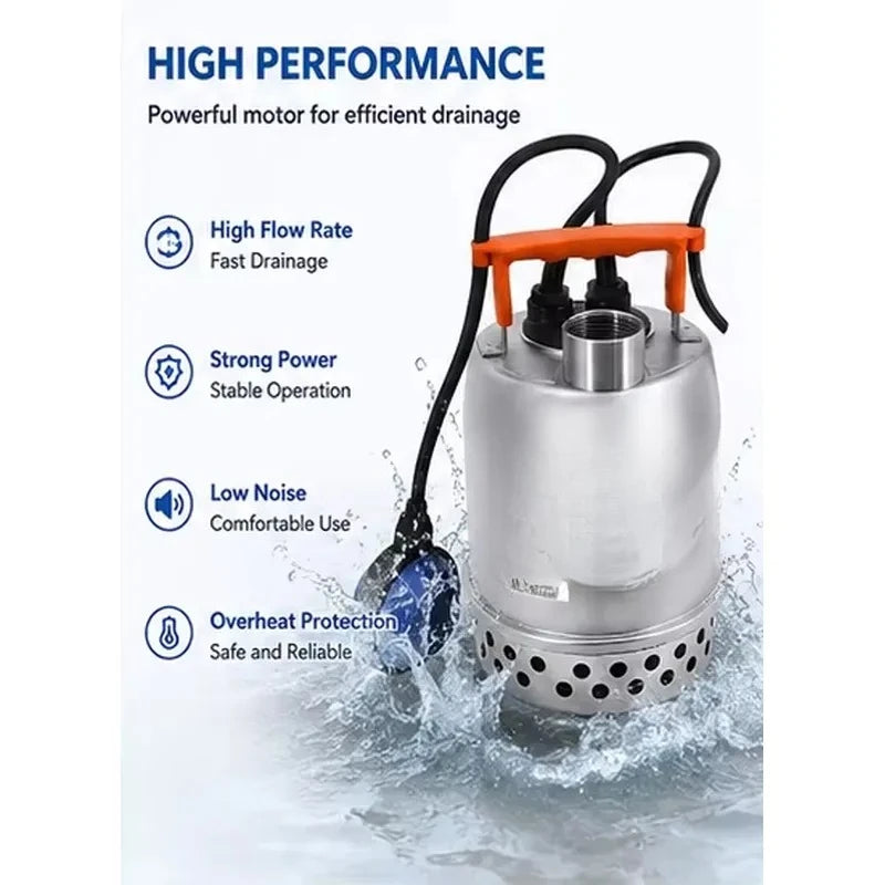 electric submersible pump suitable for swimming pool fountains aquarium water circulation