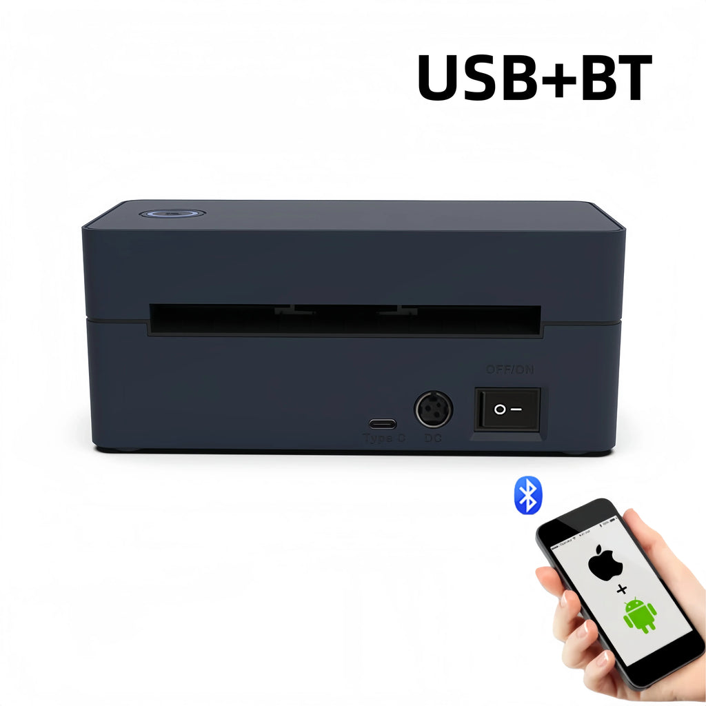Thermal Label Printer Small Wireless Shipping Label Printer 4X6 inch Portable Maker Compatible with Various systems