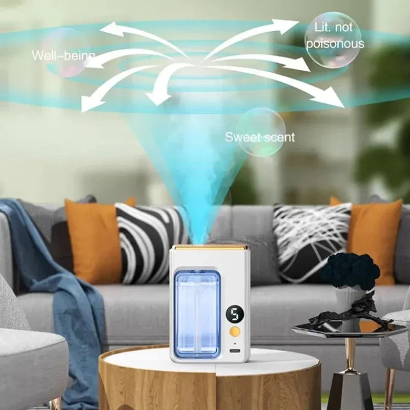 Aromatherapy Machine Essential Oil Humidifier Portable 5-speed Digital Display Automatic Aromatherapy Spray Deodorize Purify Air