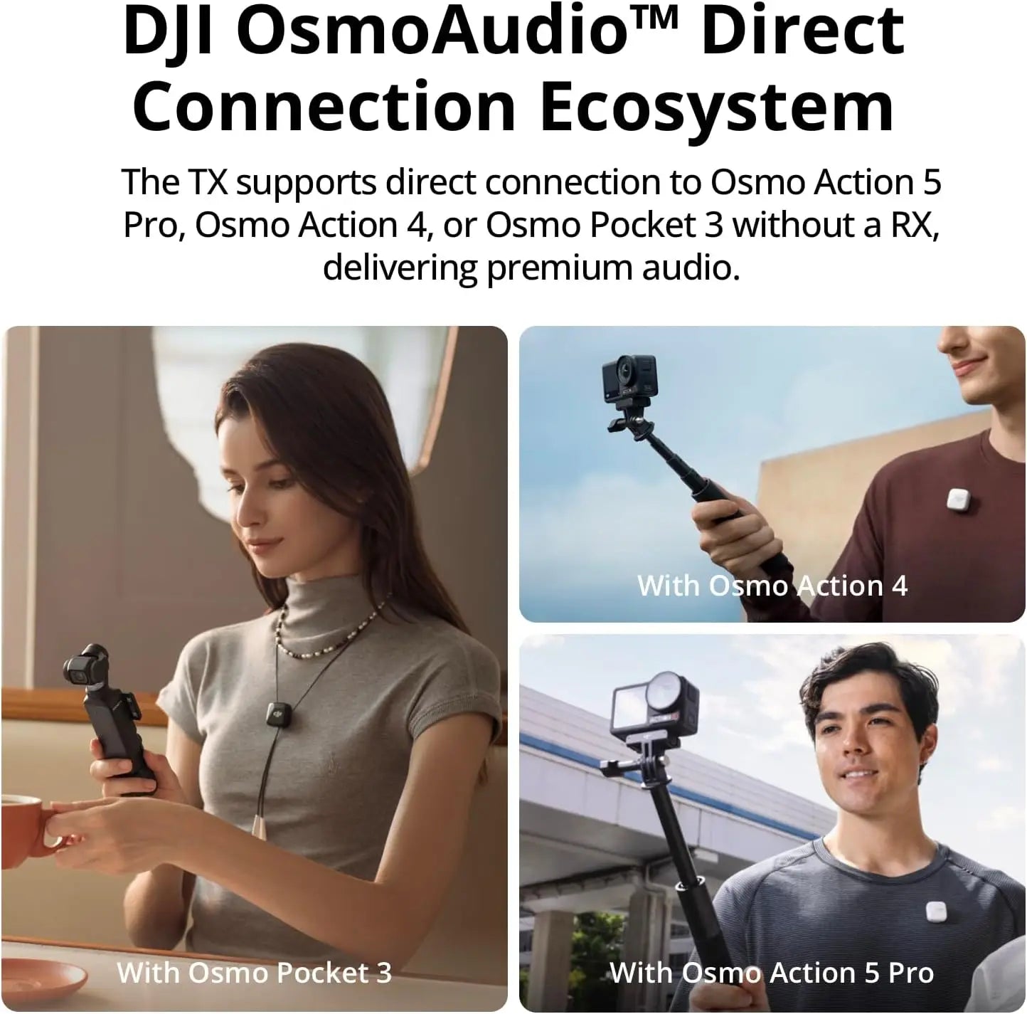 DJI Osmo Pocket 4 Standard combo,4K/6K Pocket Gimbal Camera All New with 1-Inch Sensor 107GB Storage ActiveTrack 7.0 for Vloggers