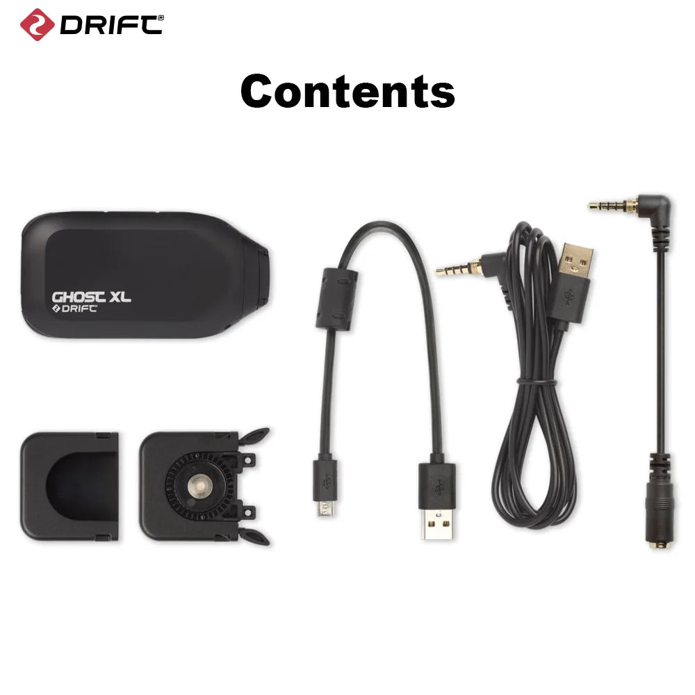 Drift Ghost XL Action Camera 1080P Sport Camera WiFi with Rotating Lens and Dash Cam Mode IPX7 Waterproof Motorcycle Helmet Cam