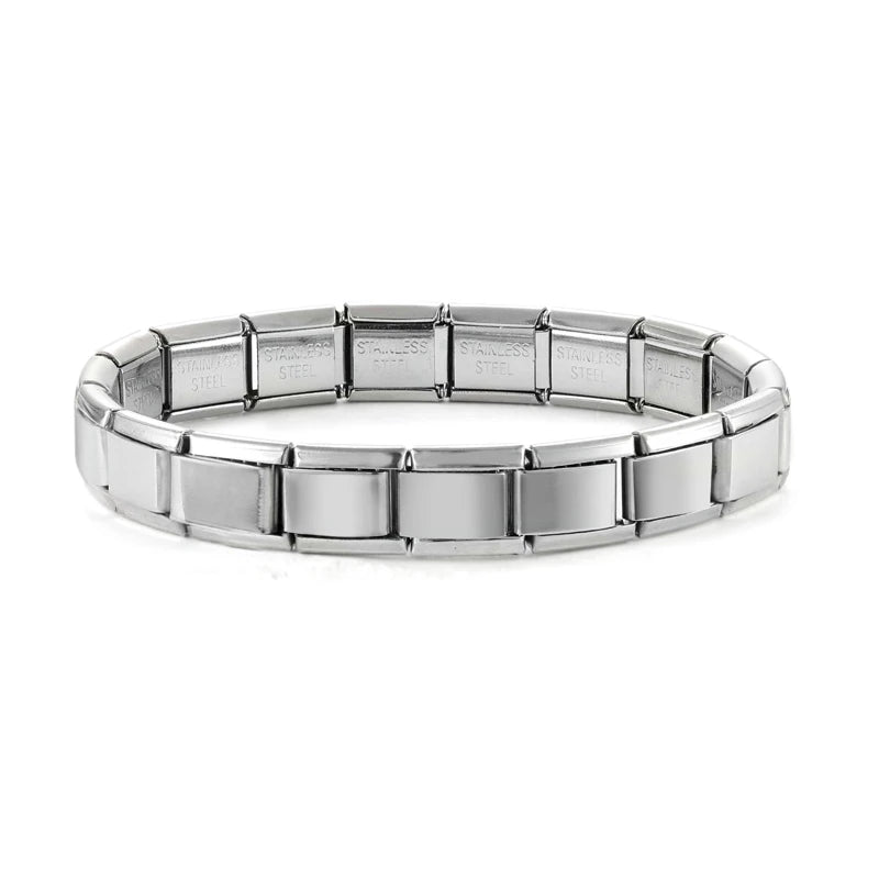 Italian Charm Bracelets DIY Basic Chain Stainless Steel Bangle Versatile Assembled Modules Ideal Gift 9mm Universal Dropshipping