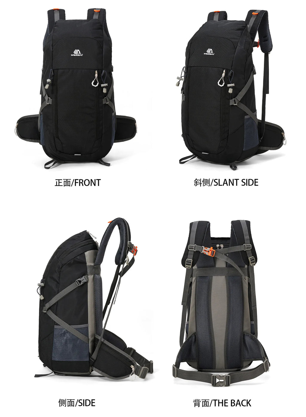 40L Hiking Backpack Men Women Outdoor Camping Rucksack Lightweight Waterproof Travel Bag Mountaineering Trekking Daypack