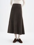 FSLE Fall 2025 Winter New Arrival Elegant Knitwear Twisted Knit Sweater and Skirt Two-Piece Outfit Sweater and Long Skirts Sets