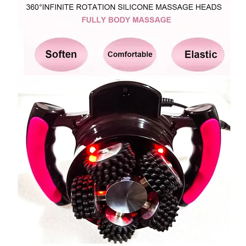 New Handheld Fitness Inner Roller 360 Vibrating Massager Cellulite Reduce Muscle Relax Butt Lift Body Shapping Slimming Machine