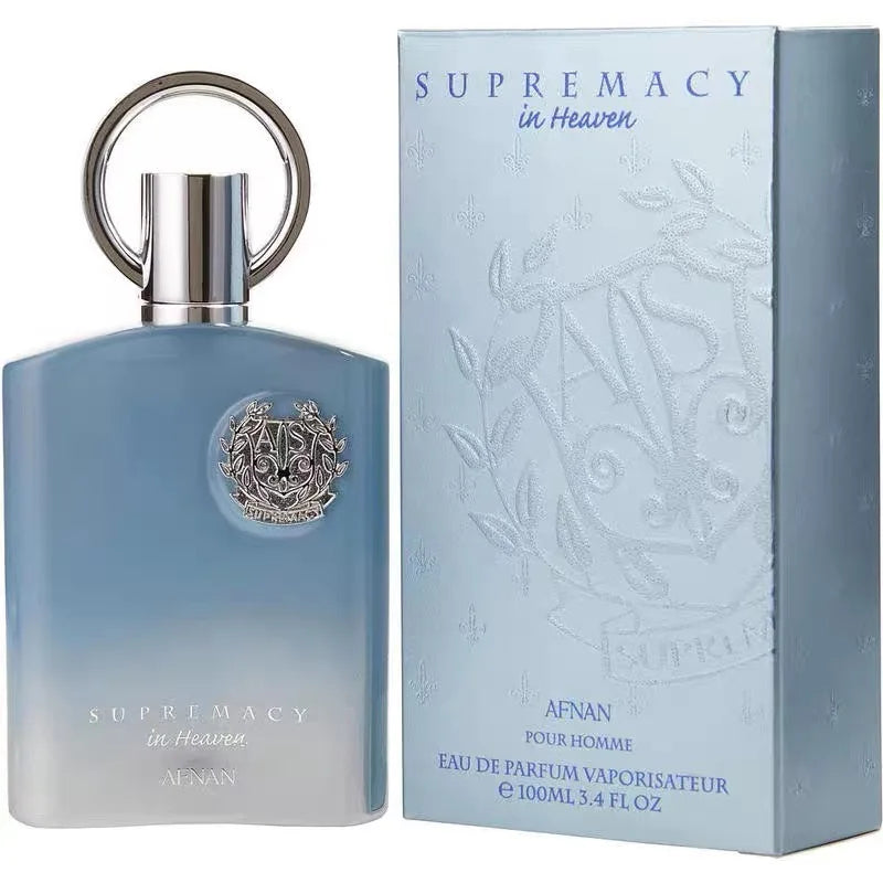 Afnan Supreme In Heaven aromatic woody notes, fresh green tea citrus male fragrance, 100ml, long-lasting unique fragrance, gift box packaging, perfect choice for gifts