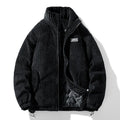 Autumn Winter Corduroy Men's Parkas High-end Design Quality Men's Jacket Handsome Trendy Brand Thick Couple Down Cotton Jacket