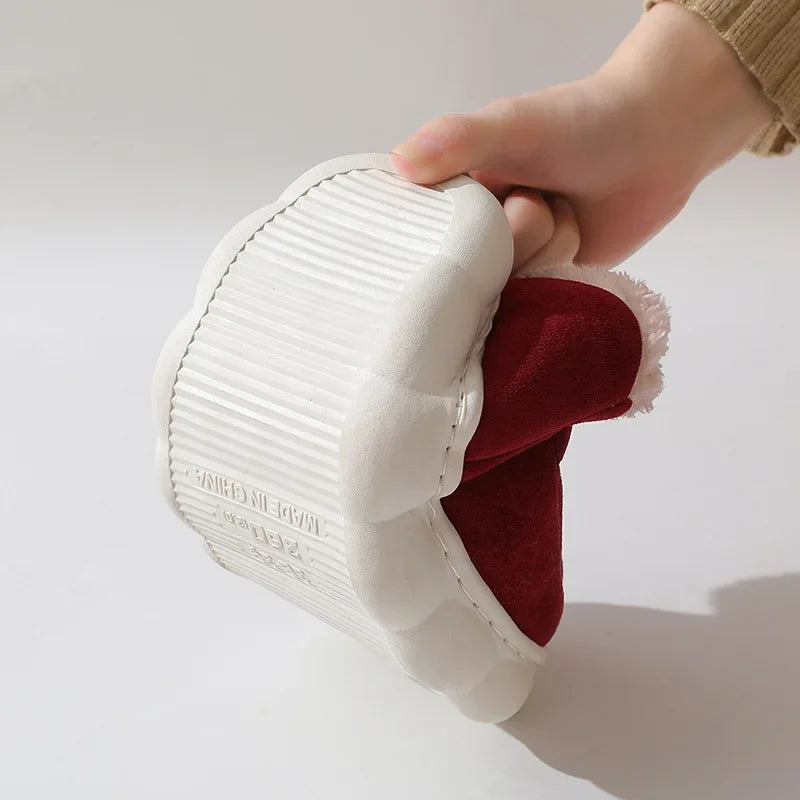 Warm Furry House Slippers Women Men Winter New Fashion Comfort Plush Slippers Home Indoor Outdoor Soft Thick Sole Cotton Shoes