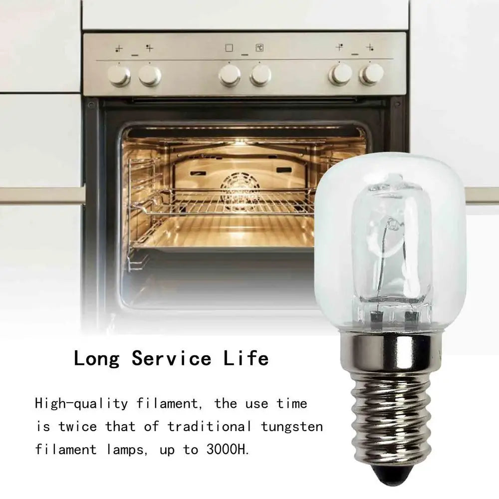 Oven Light 220v 25W High Temperature Resistant 500 Degree Oven Microwave Oven Bulb Salt Lamp E14 Small Screw Mouth