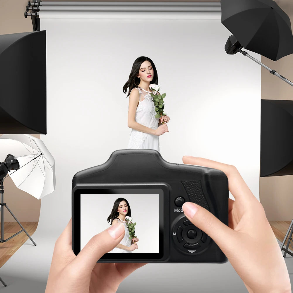 16MP Digital Camera with 2.4 Inch LCD Screen Vlogging Camera 16X Digital Zoom for Photography and Video