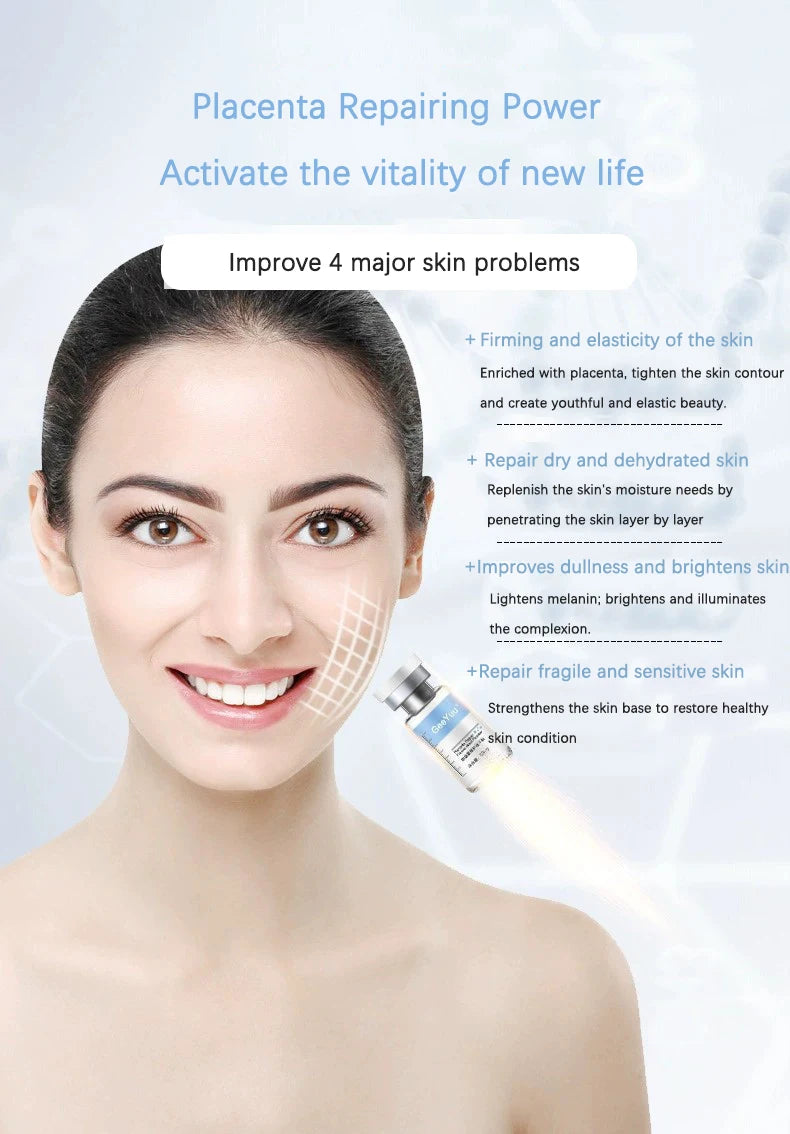 Facial Polypeptide Freeze-dried Powder Skin Booster 0.25mm Microneedle Serum Hydration Brightening Improve Elasticity Skin Care