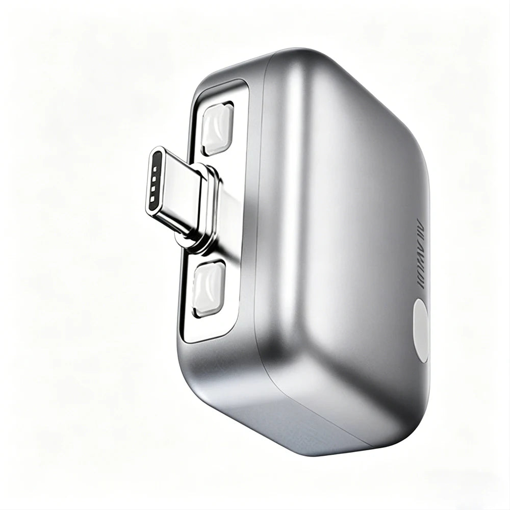 1pcs  Power Bank with Separate Charger Plug,Fast Charging Portable Charger with Built-in Cable,Smart Auto Disconnect Function