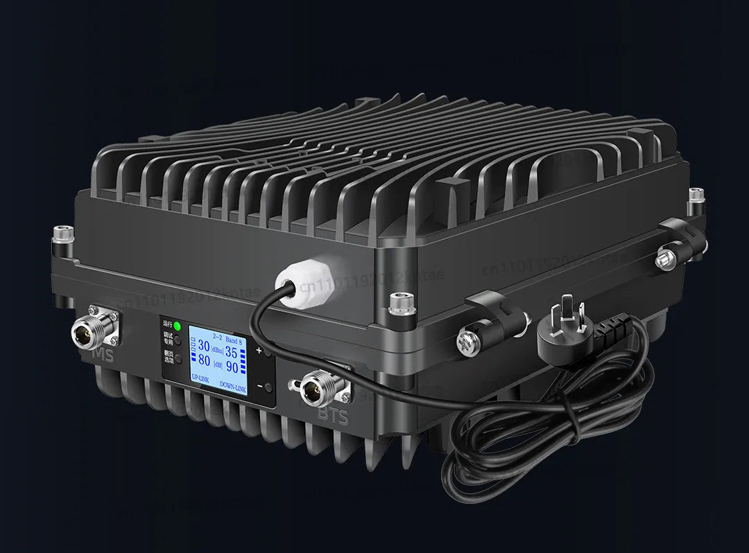 High-power 4g/5g cell phone signal booster amplifier compatible with china mobilechina unicom, and china telecom (tri-network)
