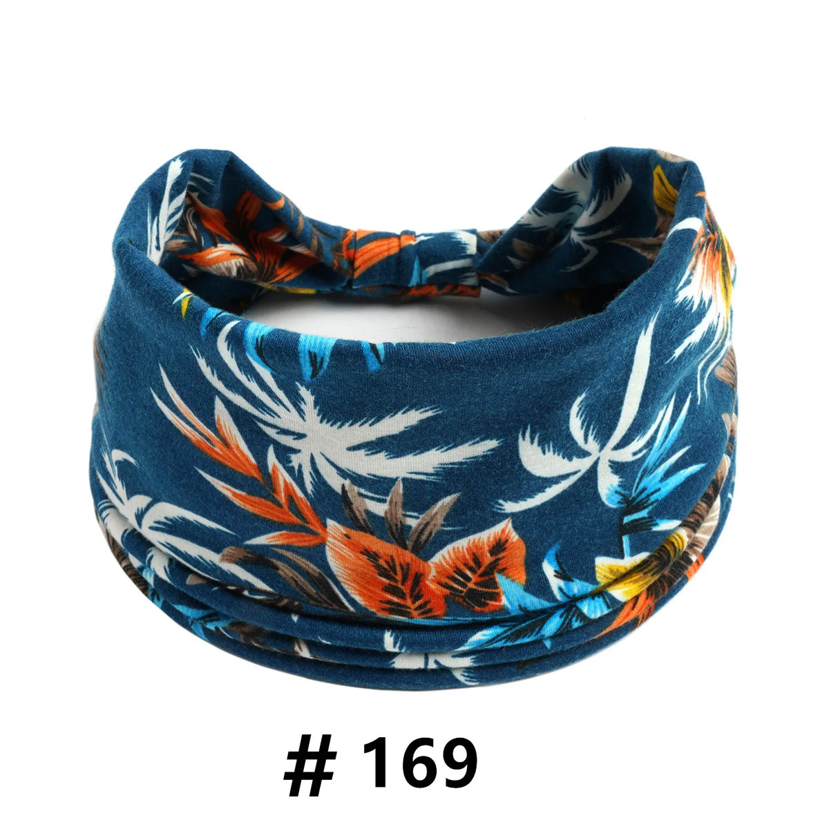 Boho Headbands for Women Cotton Wide Head Bands Stretch Hairband Non Slip Workout Yoga Running Turban Headwrap Hair Accessories