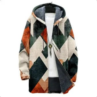 Spring Men's Trend Lapel Chenille Woolen Coat Woolen Coat