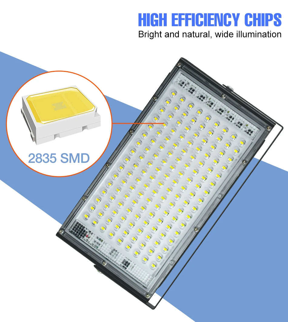 200W Outdoor LED Flood Light IP65 Waterproof Street Lamp 220V Spotlight Storage Room Corridor Gardn Lighting Cold/Warm White