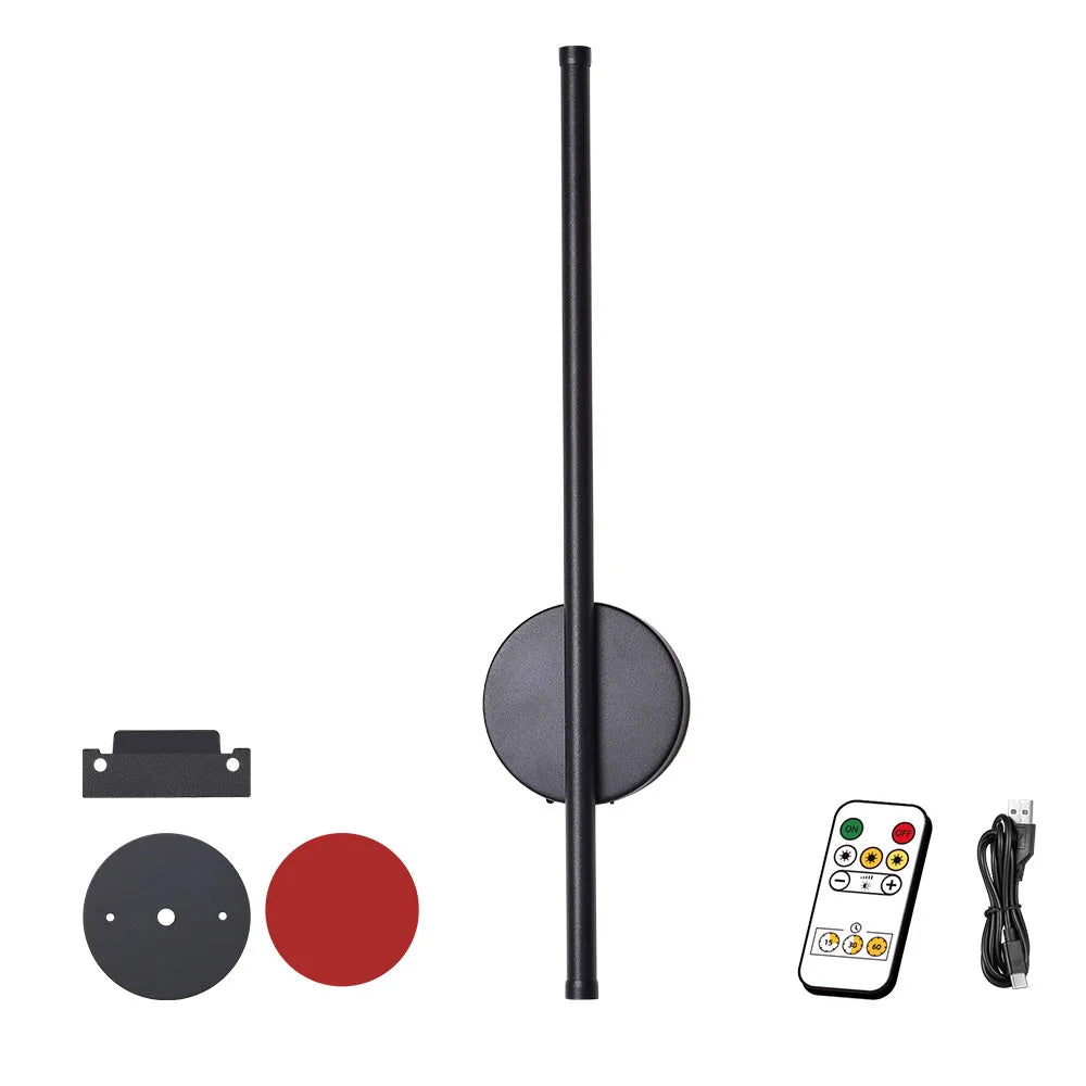 Wireless Wall Lamp Sconce Rechargeable USB-C 4400mAh battery Remote Control Dimmable LED Wall Lamp For Bedroom Living Room