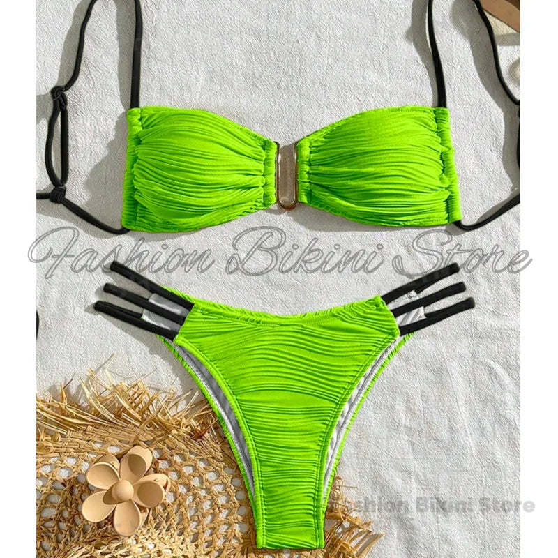 Sexy Bikinis 2026 Women's Swimwear Female Swimsuit For Swimming Wear Bathing Suits Brazilian Bikini Set Beachwear Pool Bather