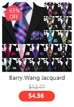 Barry.Wang Luxury Silk Mens Shirts Jacquard Floral Long Sleeve Formal Casual Breathable Male Blouses Wedding Business Prom Gift