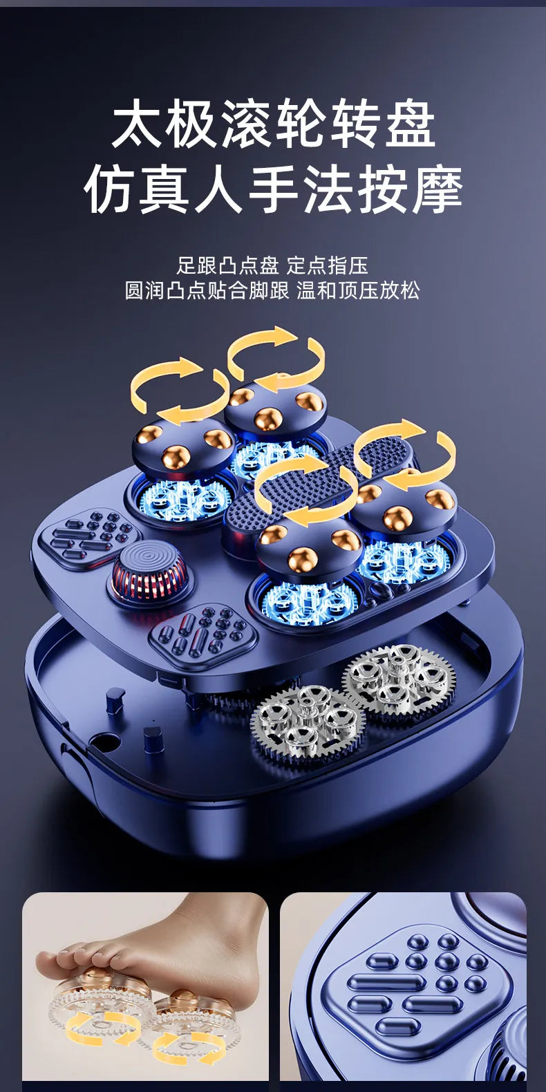 Heated foot bath tub with constant temperature, household electric massage foot bath basin, tall and deep.