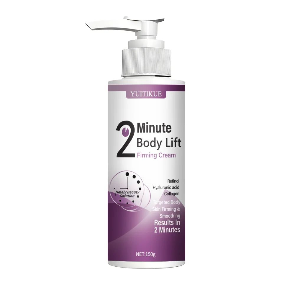 2 Minute Body Lift Firming Cream with Retinol & Hyaluronic Acid, Tightens Belly, Thighs & Arms, 150g