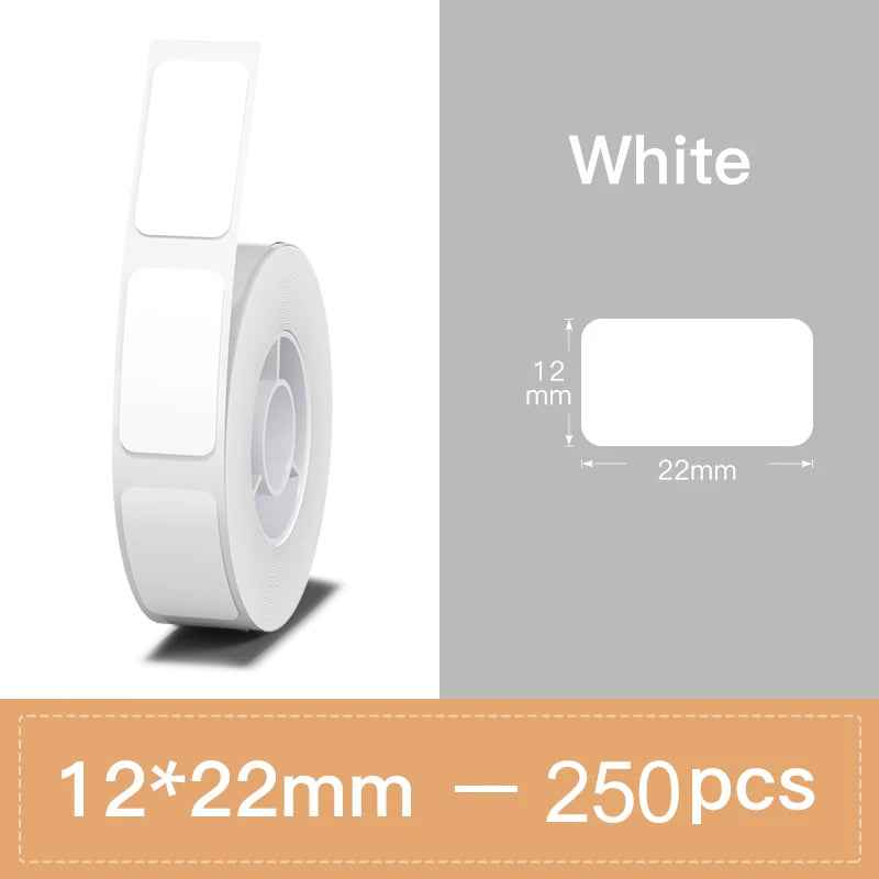 Niimbot Transparents Clear Pure White Thermal Label Sticker Paper Roll Self-Adhesive Barcode Price Name Printing for D11 D110