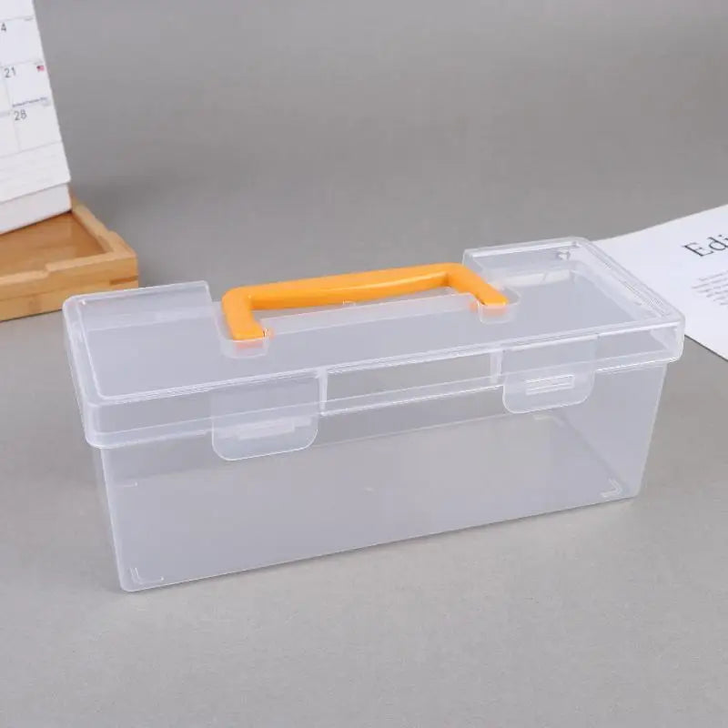 ✔Professional Tool Organizer Set,Transparent Parts Storage With Dividers-Portable Case For Kitchen Condiment Storage