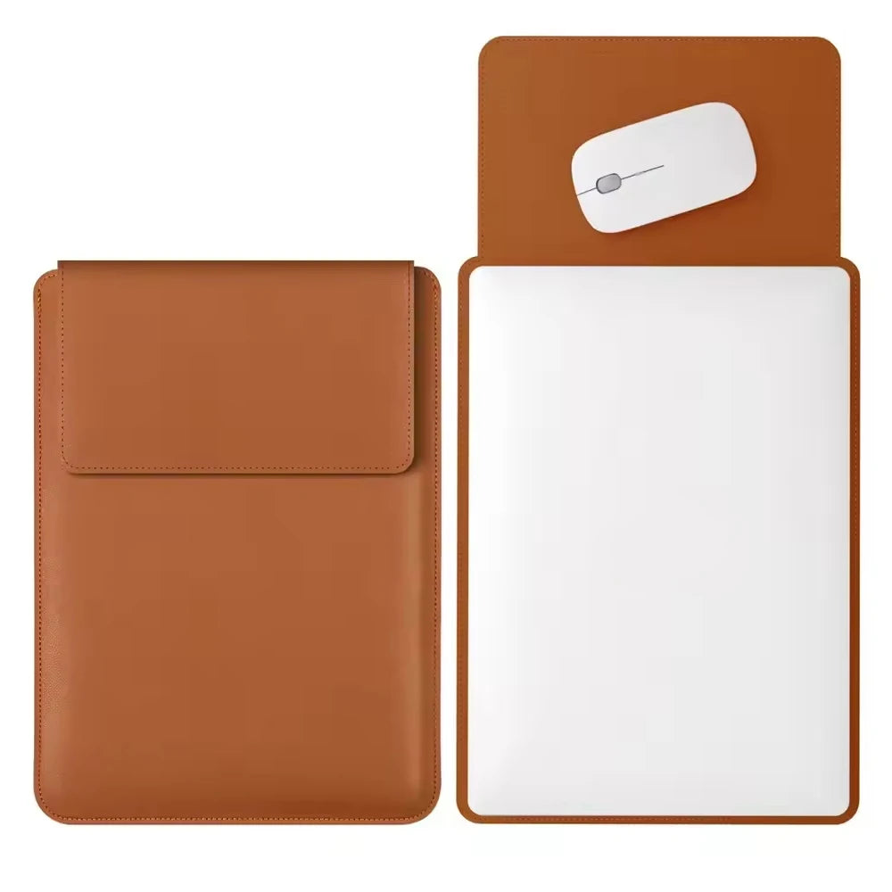 Laptop Bag, 13/13.3/14/15/15.4/15.6/16 Inch, Notebook Computer Mouse Pad, Pu Leather Bladder Bag, Computer Bag Accessories