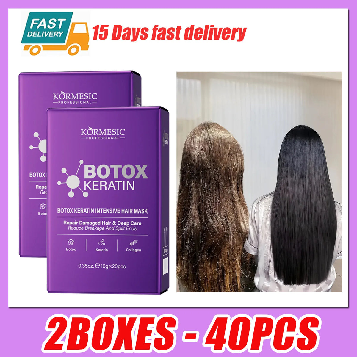 Magical 5 Second Keratin Hair Mask Repair Damage Frizzy Soft Smooth Shiny Hair Deep Moisturize Hair Treat Repair Hair Care Mask