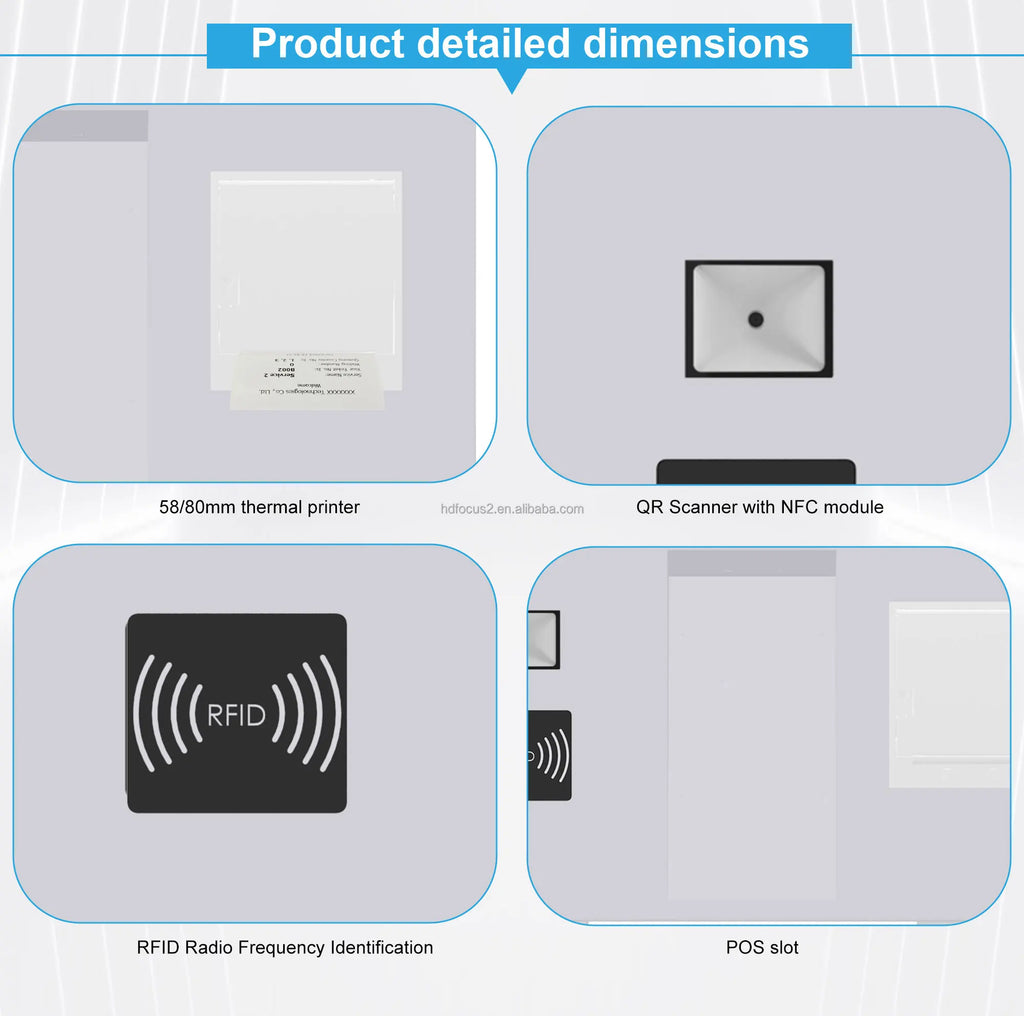 202627-Inch Self-Service Fast Food Payment Kiosk Touch Screen Cinema Ticket Vending Machine With SDK Function