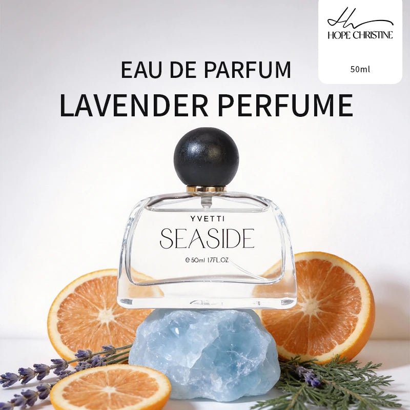 HOPE CHRISTINE Lavender Perfume Eau De Parfum for Women 50ML Long-Lasting Elegant Rural-Style Scent for Romantic Dates