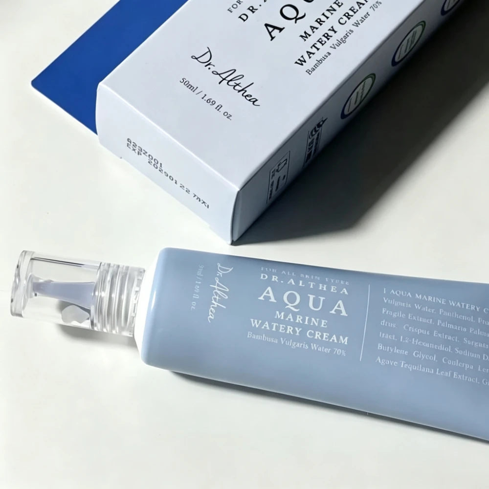 Dr Althea Aqua Marine Watery Cream 50ml Jelly Mist 100ml Korean Face Cream Hydrating Moisturizer for Dry Sensitive Skin K Beauty