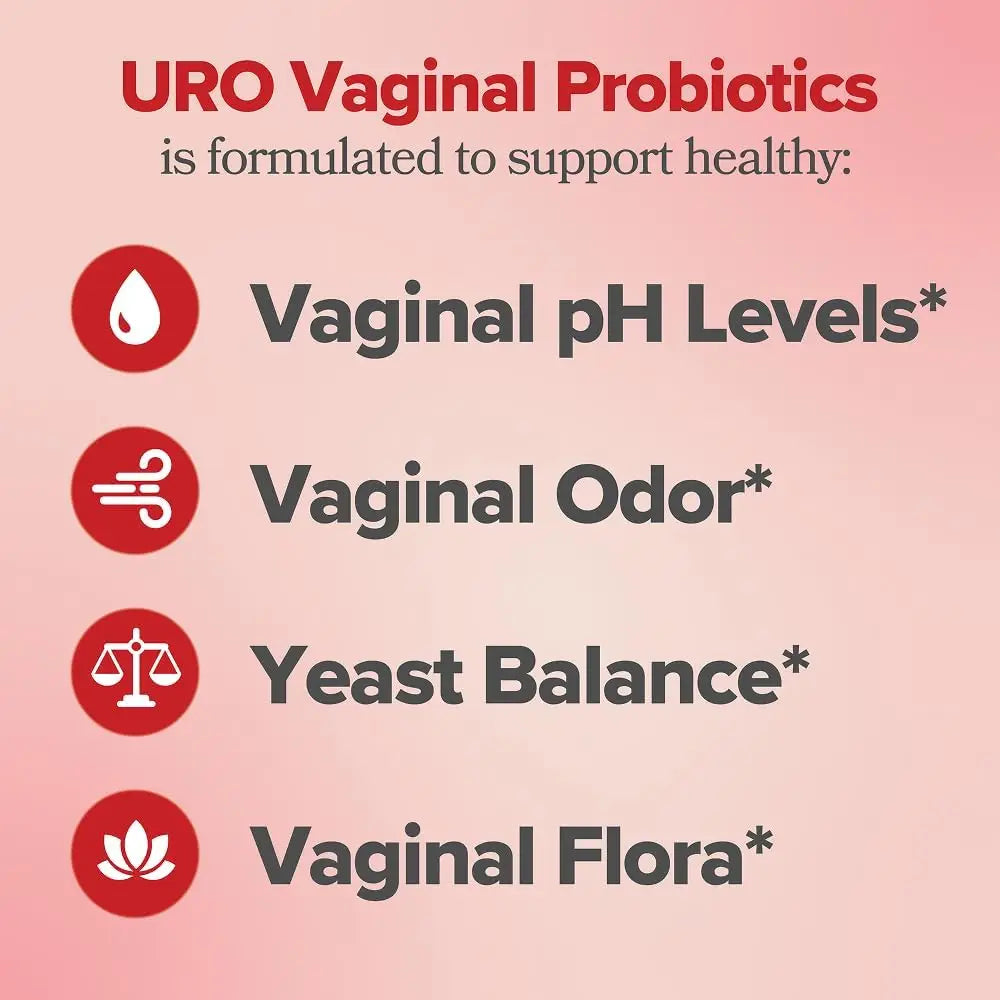 O Positiv Vaginal Probiotics for Women pH Balance, Vaginal Odor & Flora - Vaginal Healthy Supplement - 60 Vegan Capsules