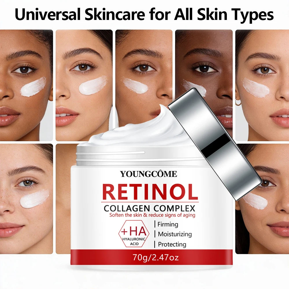 Retinol Collagen Facial Care Moisturizing Cream Deep Hydration Suitable for dry Aging Face Cream Moisturizing Skin Repair
