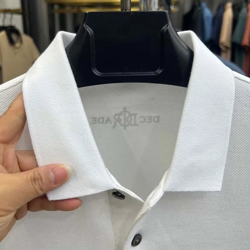 100% pure cotton high-end short sleeve men's polo shirt summer designer luxury brand embroidered Paul T-shirt fashion men's wear