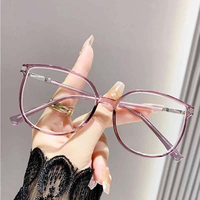 Fashion Women's Grade Glasses Trendy Luxury Reading Glasses Lady Presbyopic Graduated Lenses Transparent Glasses Eyepieces 2025