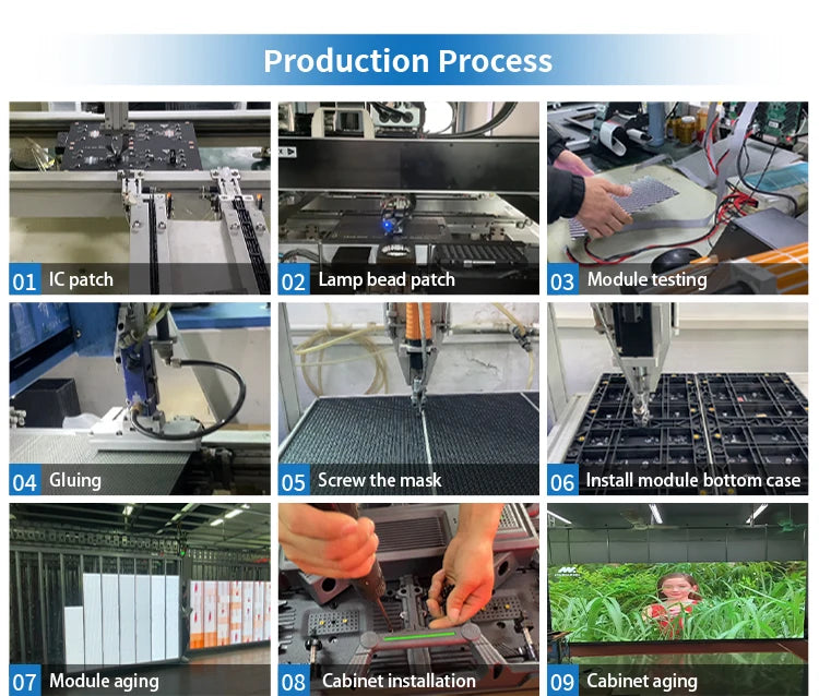 High Resolution Full Color Front Service Led Display Screens Meeting Room Led Display Screen Rental Led Display Screen
