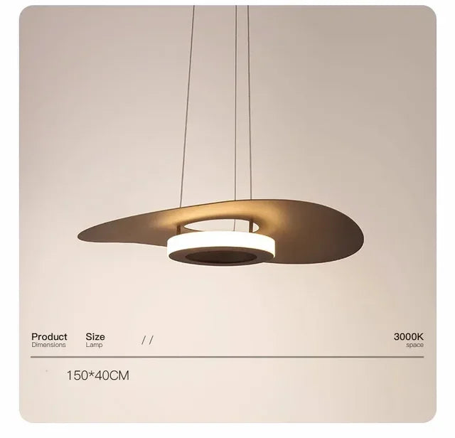 Modern Simple Black White LED creative chandelier Lighting,Suspension Home Decor Indoor Nordic Fixtures for Living Room Aisle