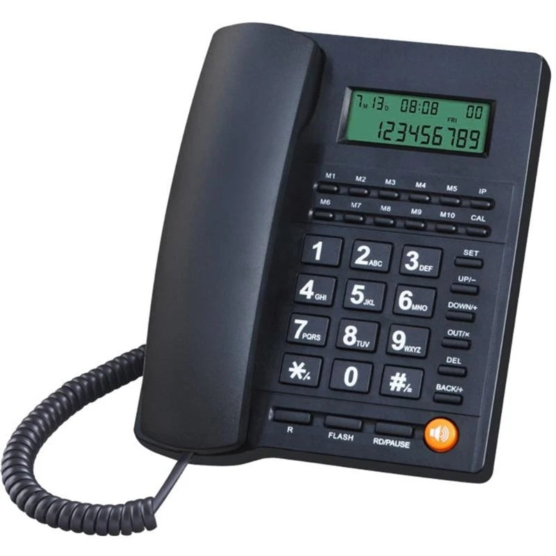 587B Corded Landline Phone Big Button Household Business Desktop Landline Telephone