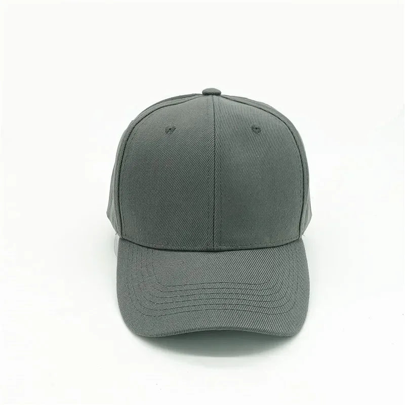 Adult solid acrylic baseball cap Curved visor hats Men women casual plain trucker cap Adjustable sun hats casquette  Dad hats