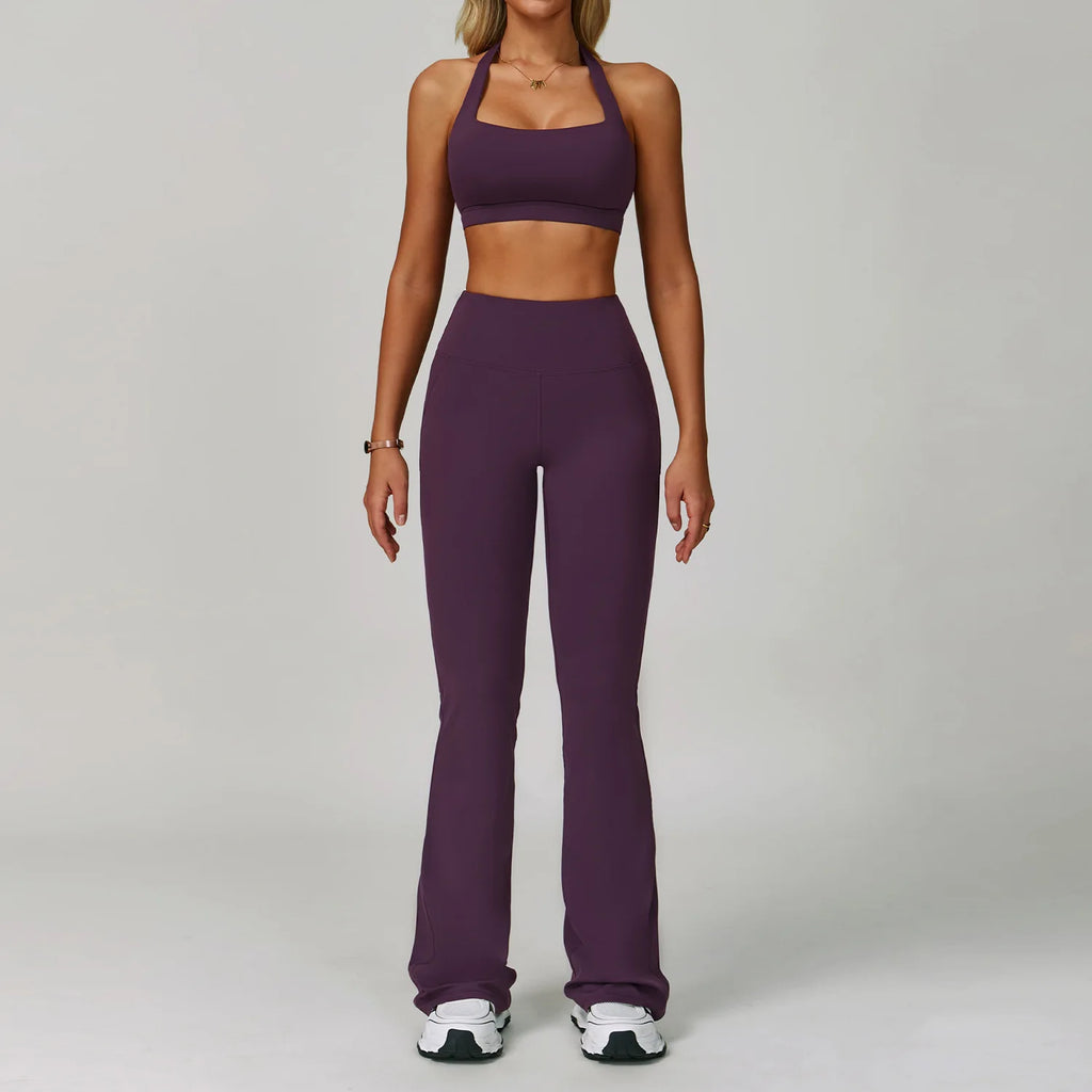 2Pcs Sets Women's Tracksuit Fitness Clothes Yoga Sets Sportswear Workout Bra High Waist Leggings Set Gym Clothing Sports Suits