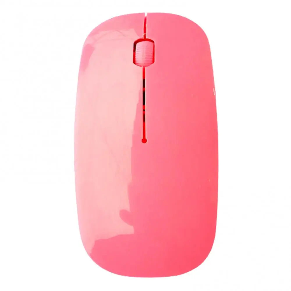 Portable Creative Mini Ultra Slim Cute Wireless Bluetooth Mouse 2.4G Receiver Laptop Gaming Mice PC 1000dpi Computer Accessories