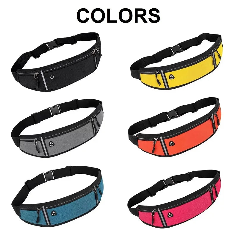 Waterproof Sports Waist Bag for Invisible Close Fitting Running Belt Anti Theft Lightweight Fitness Jogging Outdoor Travel