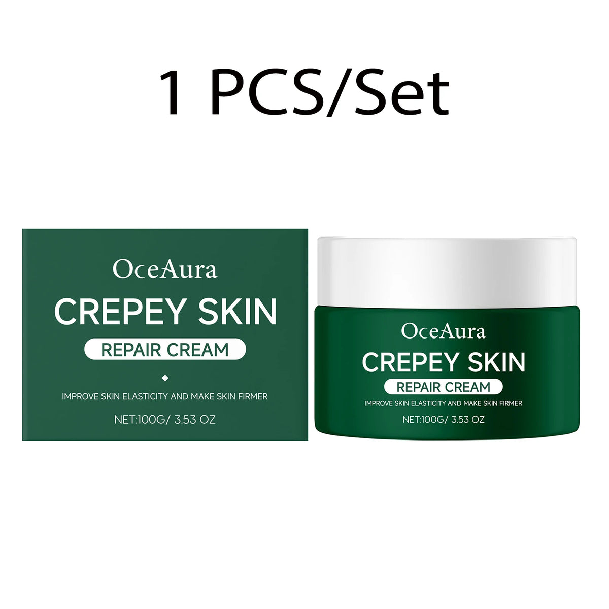 OceAura Firming Body Cream 100g Nourish Smooth Look Skin Deep Hydration Whole Body Moisturizer Supports Elasticity Revitalizing
