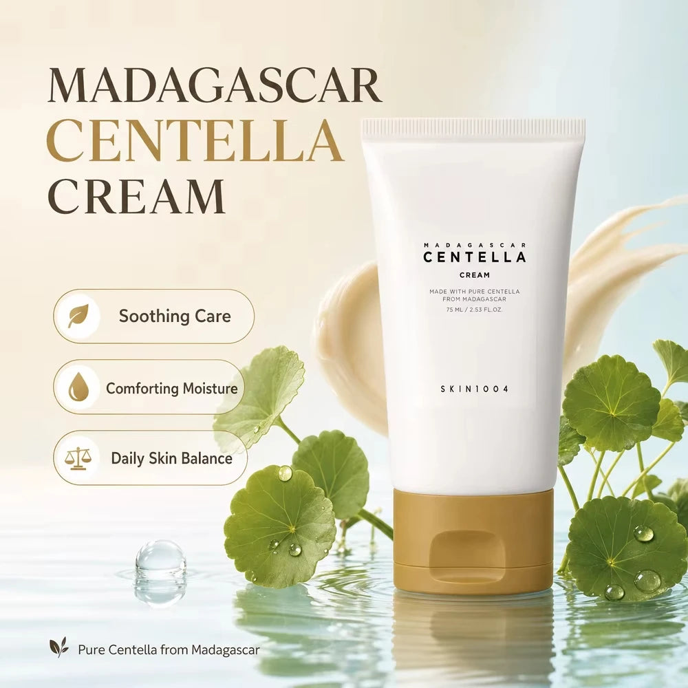 SKIN1004 Centella Asiatica Cream Series Facial Moisturizer Non-Sticky Gel Cream Soothe Brighten Refine Pores Repair Barrier Skin