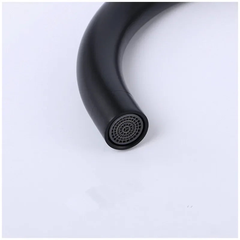 Basin faucet Bathroom two holes Widespread Brushed Gold bathroom sink tap 360 rotating widespread Black basin Tap