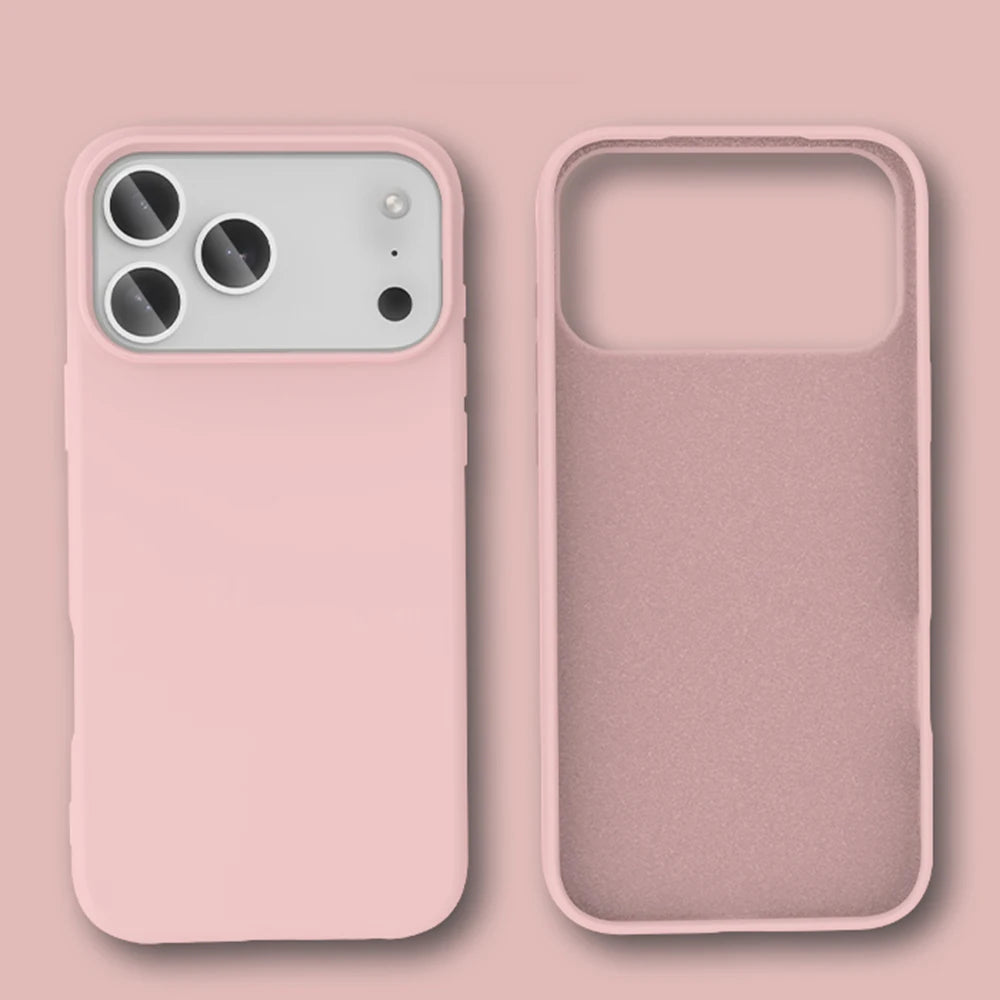 Shockproof Soft Liquid Silicone Phone Case For iPhone 18 17 Air 16 16E 15 14 13 12 11 Pro Max Plus Skin Feeling Protection Cover