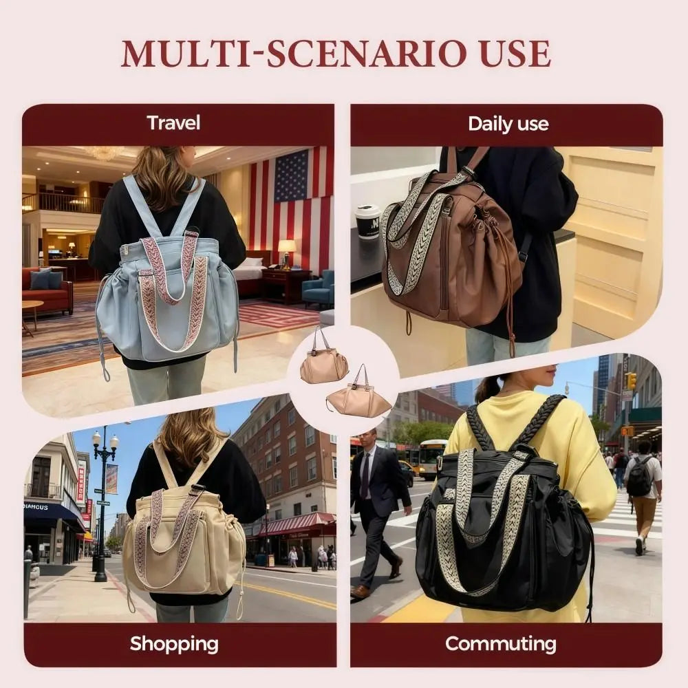 Multifunctional Travel Storage Bag Lightweight Cradle Design Women's Backpack Durable Waterproof Mommy Bag Mother Baby Outing