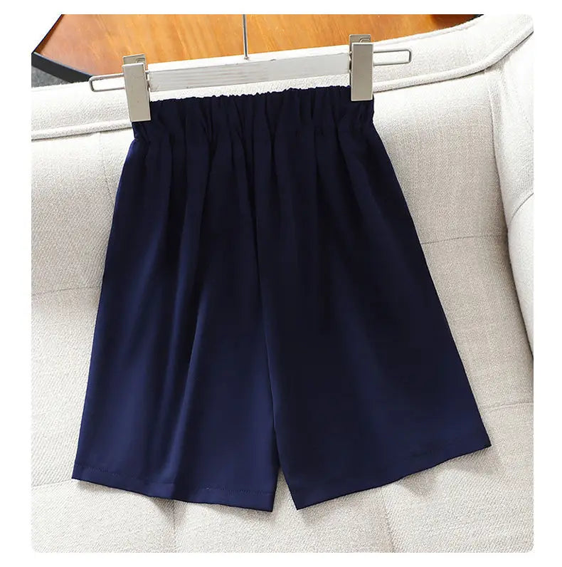 2026 New Summer Teenage Girls Clothing Sets Children Short Sleeve Top Shorts Two Piece Set Kids Casual Oufits School Clothing