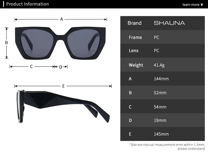 SHAUNA Retro Polygon Cat Eye Women Sunglasses Fashion Brand Designer Colorful Gradient Men Sun Glasses Shades UV400